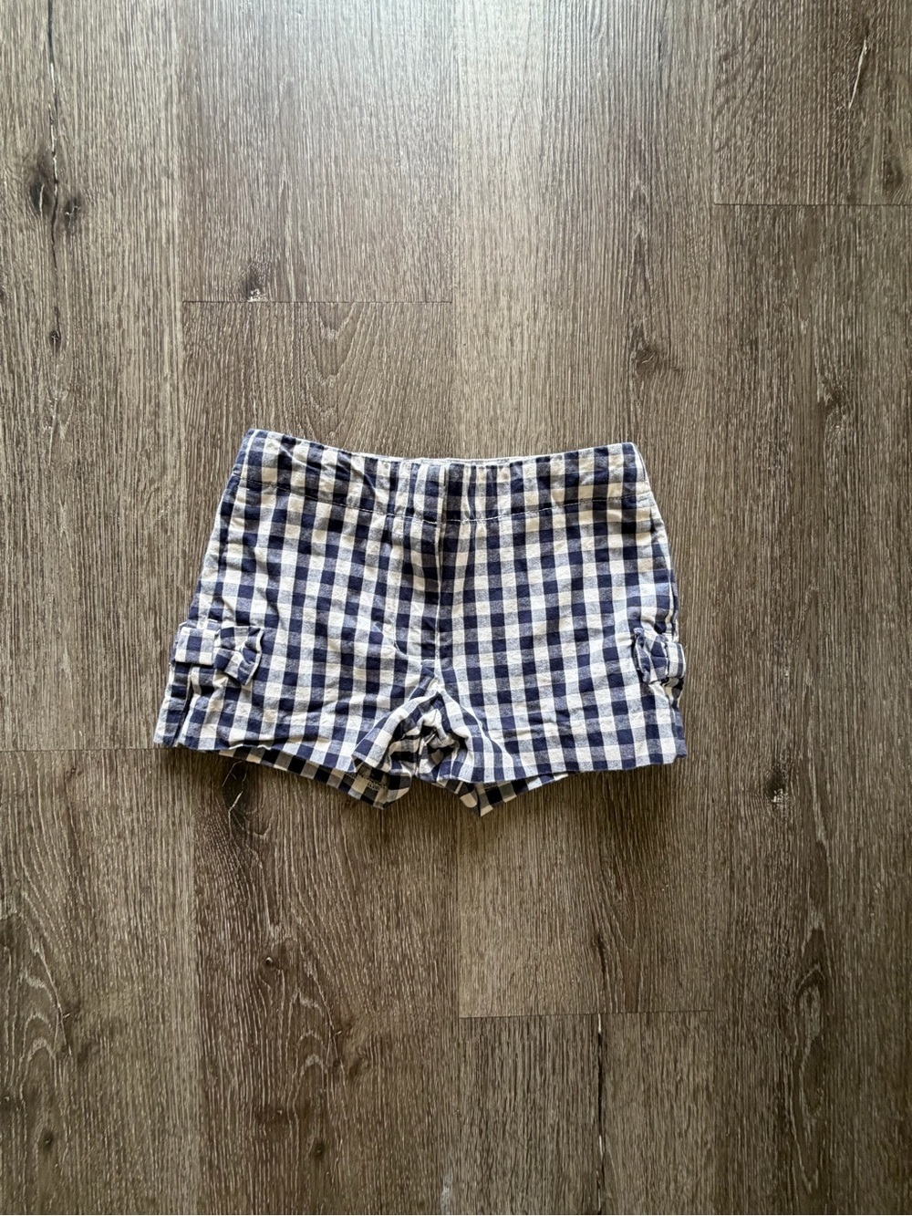 Crewcuts Navy & White Gingham Women's Shorts